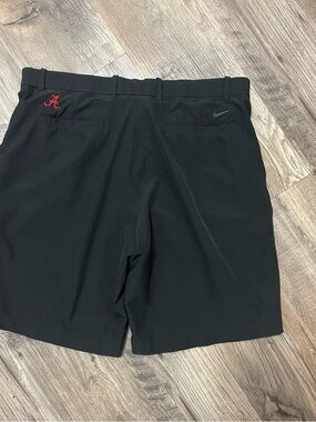 Nike Men’s Black Athletic Golf Shorts with Alabama tide pride